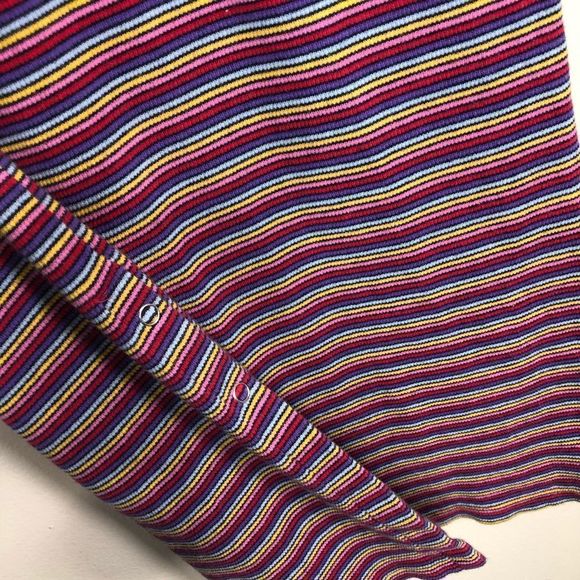 Juicy Couture Thermal Rainbow Striped Bodycon Midi Dress - Picture 10 of 15